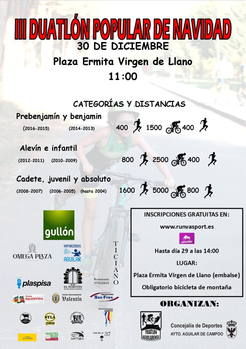 III DUATLÓN POPULAR DE NAVIDAD - Inscríbete