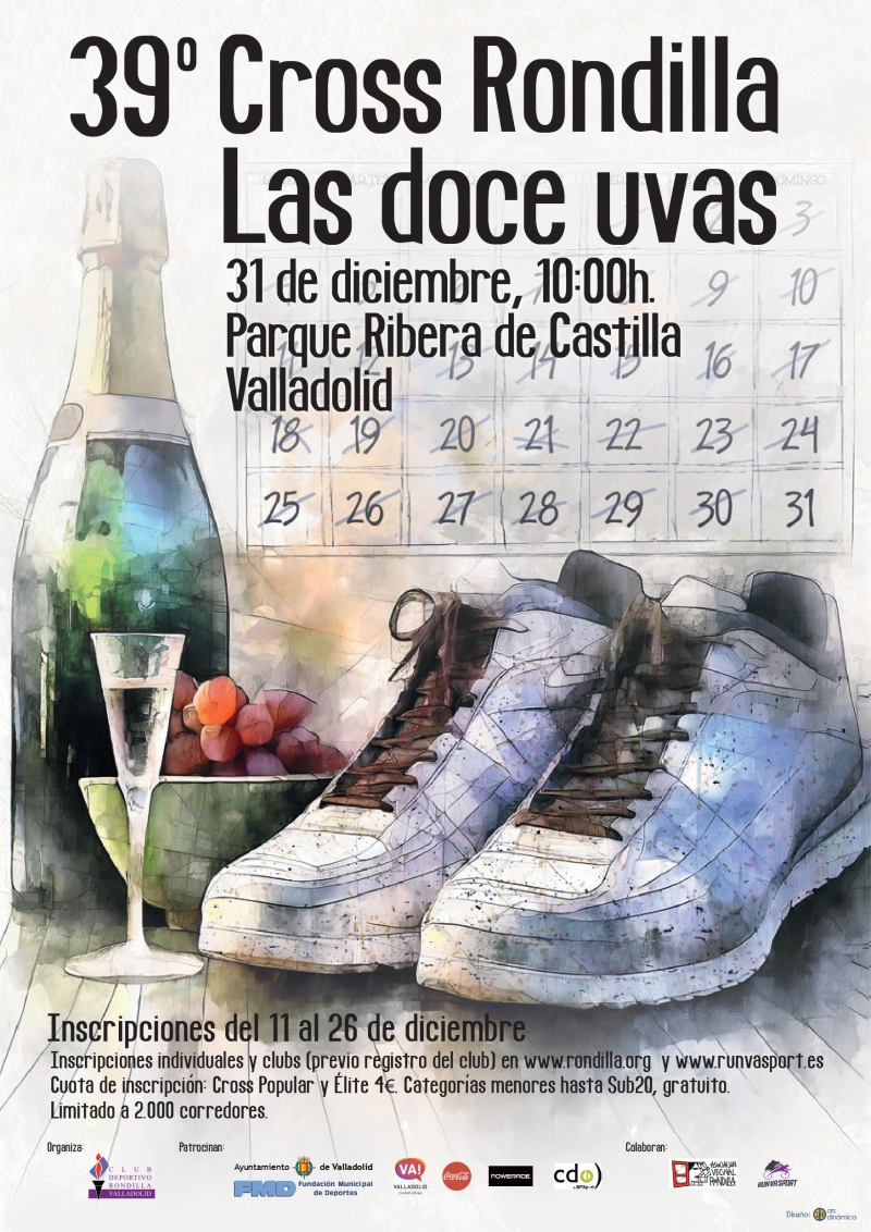 39º CROSS RONDILLA “LAS 12 UVAS” - Inscríbete