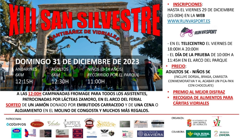 XIII SAN SILVESTRE SANTIBAÑEZ DE VIDRIALES - Inscríbete