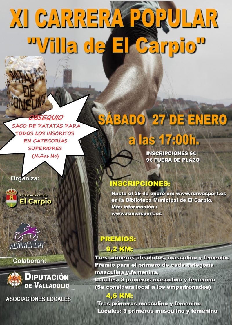 XI CARRERA POPULAR EL CARPIO - Inscríbete