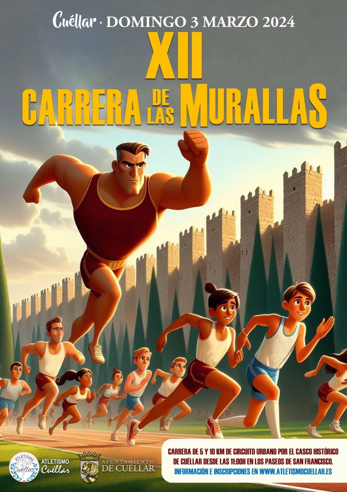 XII CARRERA POPULAR MURALLAS DE CUÉLLAR - Inscríbete