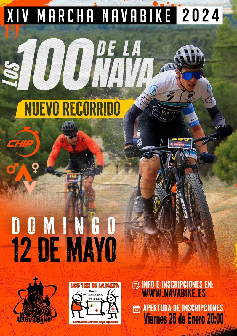 LOS 100 DE LA NAVA 2024 XIV MARCHA NAVABIKE - Inscríbete