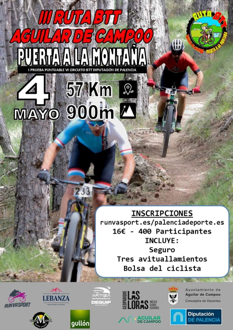 III RUTA BTT AGUILAR DE CAMPOO PUERTA A LA MONTAÑA - Inscríbete