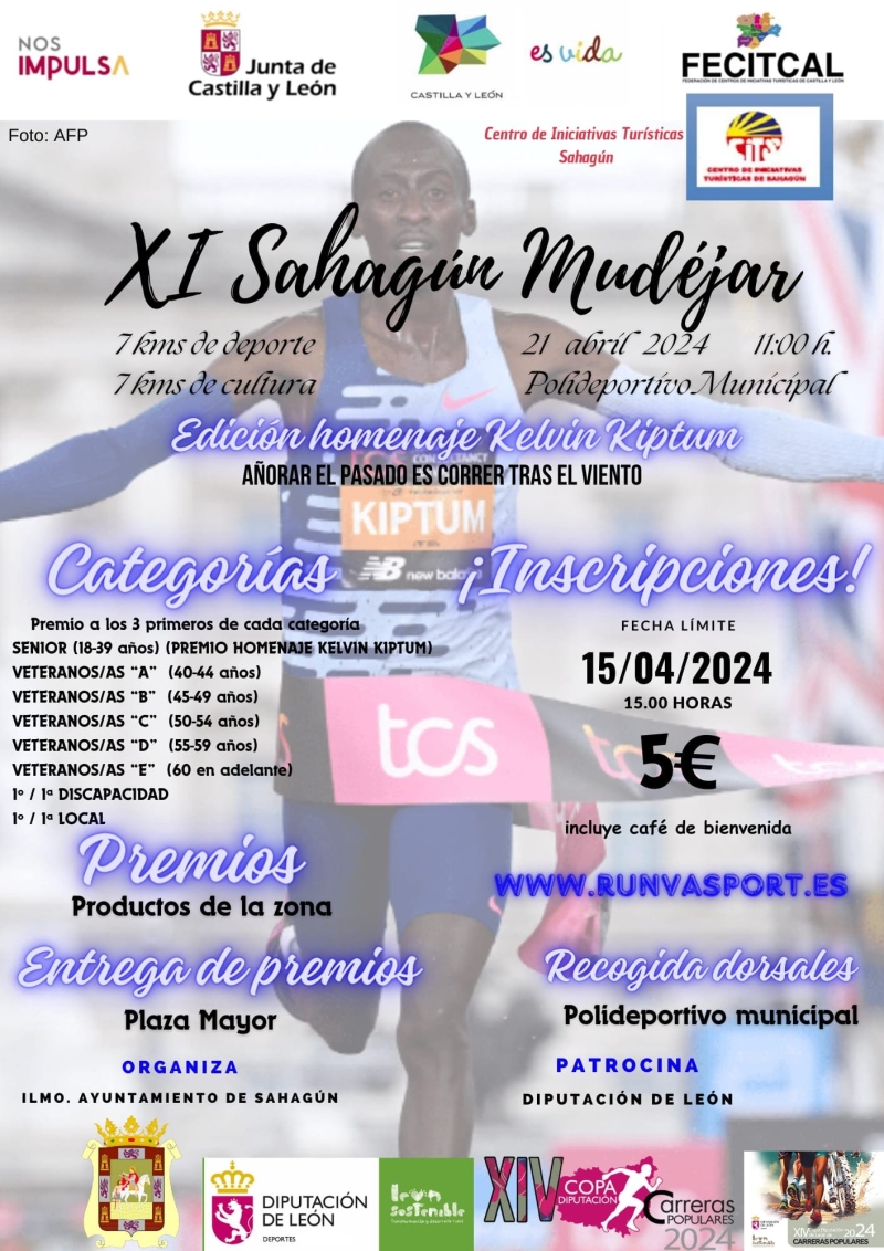 XI CARRERA POPULAR SAHAGÚN MUDEJAR - Inskriba zaitez