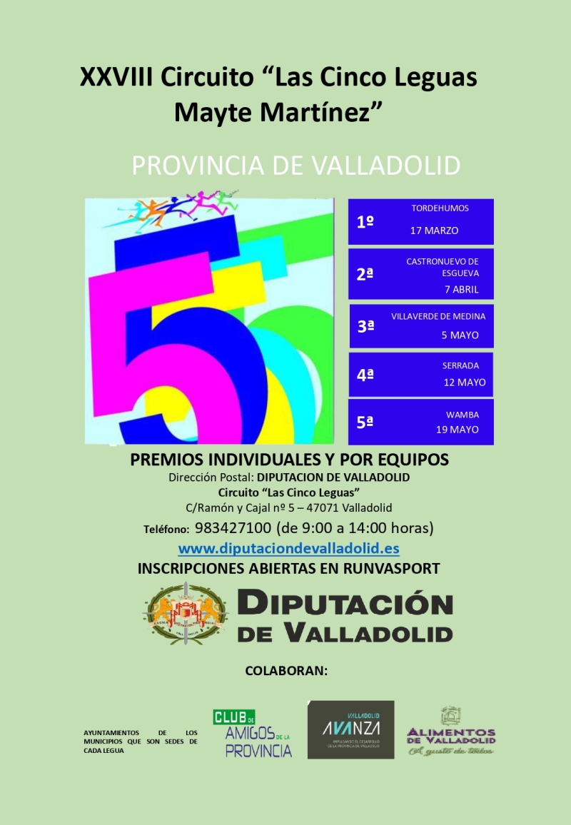 VILLAVERDE DE MEDINA_XXVIII CIRCUITO LAS CINCO LEGUAS - Inscríbete