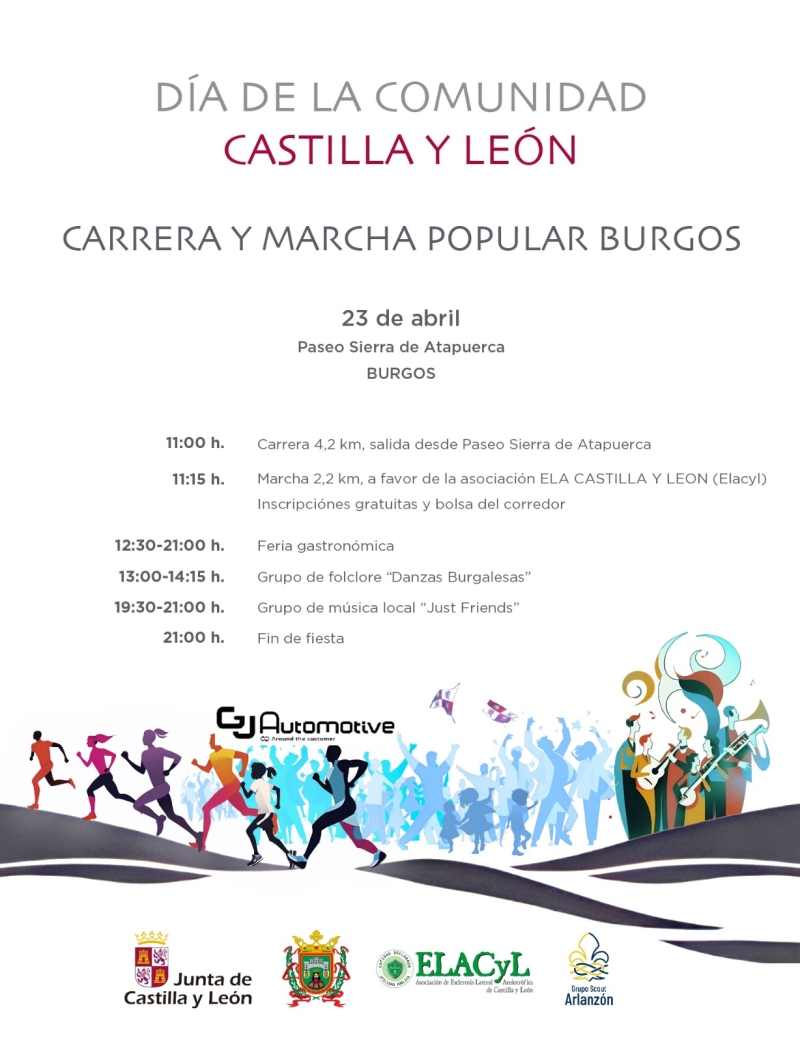 CARRERA Y MARCHA DÍA DE LA COMUNIDAD BURGOS - Inscríbete