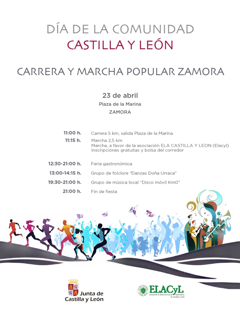 CARRERA Y MARCHA DÍA DE LA COMUNIDAD ZAMORA - Inscríbete