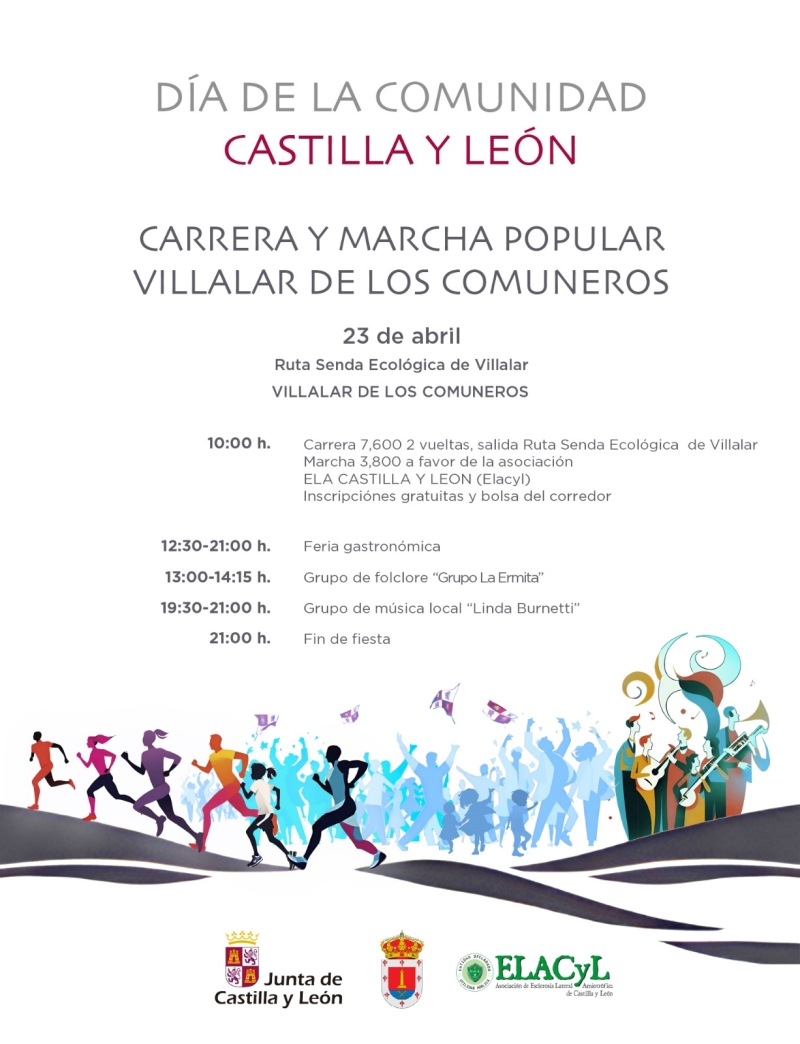 CARRERA Y MARCHA DÍA DE LA COMUNIDAD VILLALAR DE LOS COMUNEROS - Inscríbete