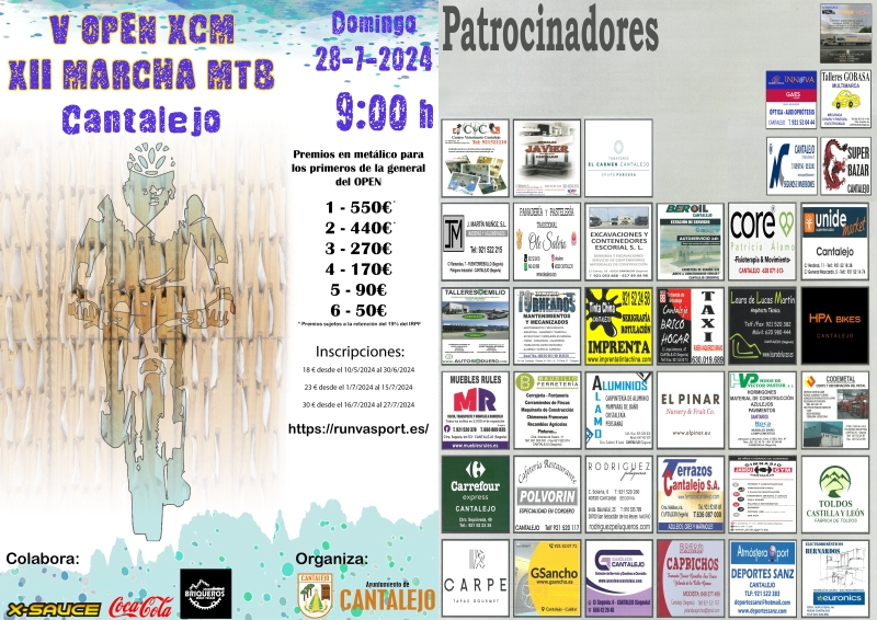 V OPEN Y XI MARCHA MTB CANTALEJO  2024 - Inskriba zaitez