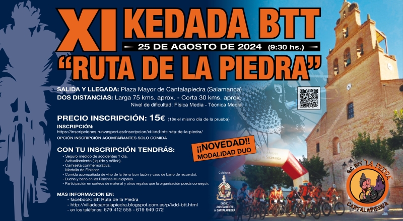 XI KDD BTT RUTA DE LA PIEDRA - Inskriba zaitez