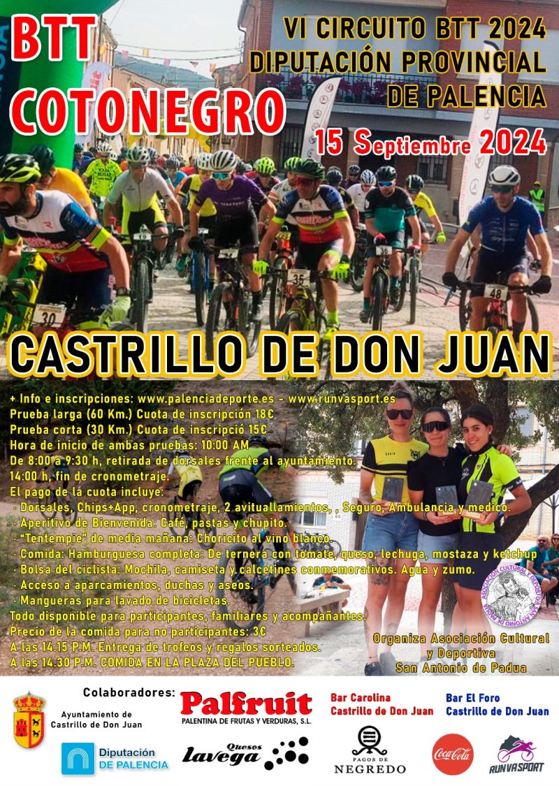 BTT COTONEGRO-CASTRILLO DE DON JUAN - Inscríbete