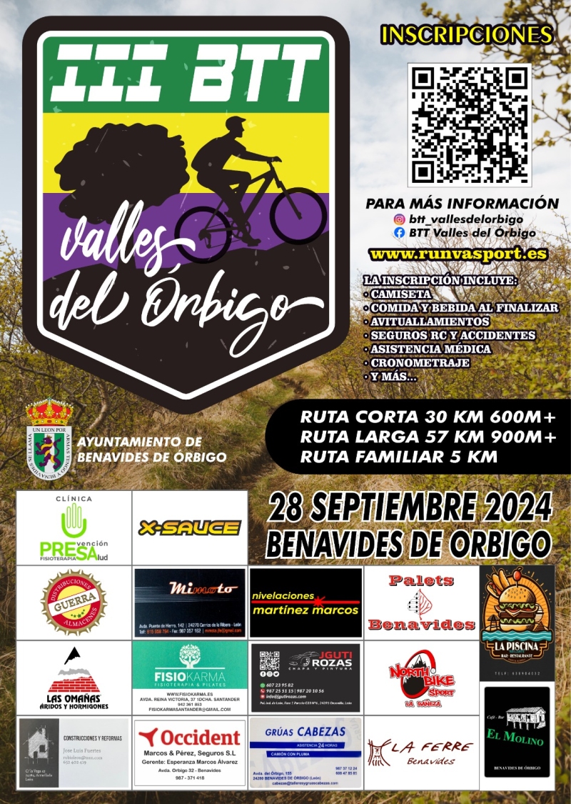 III BTT VALLES DE ÓRBIGO - Inscríbete