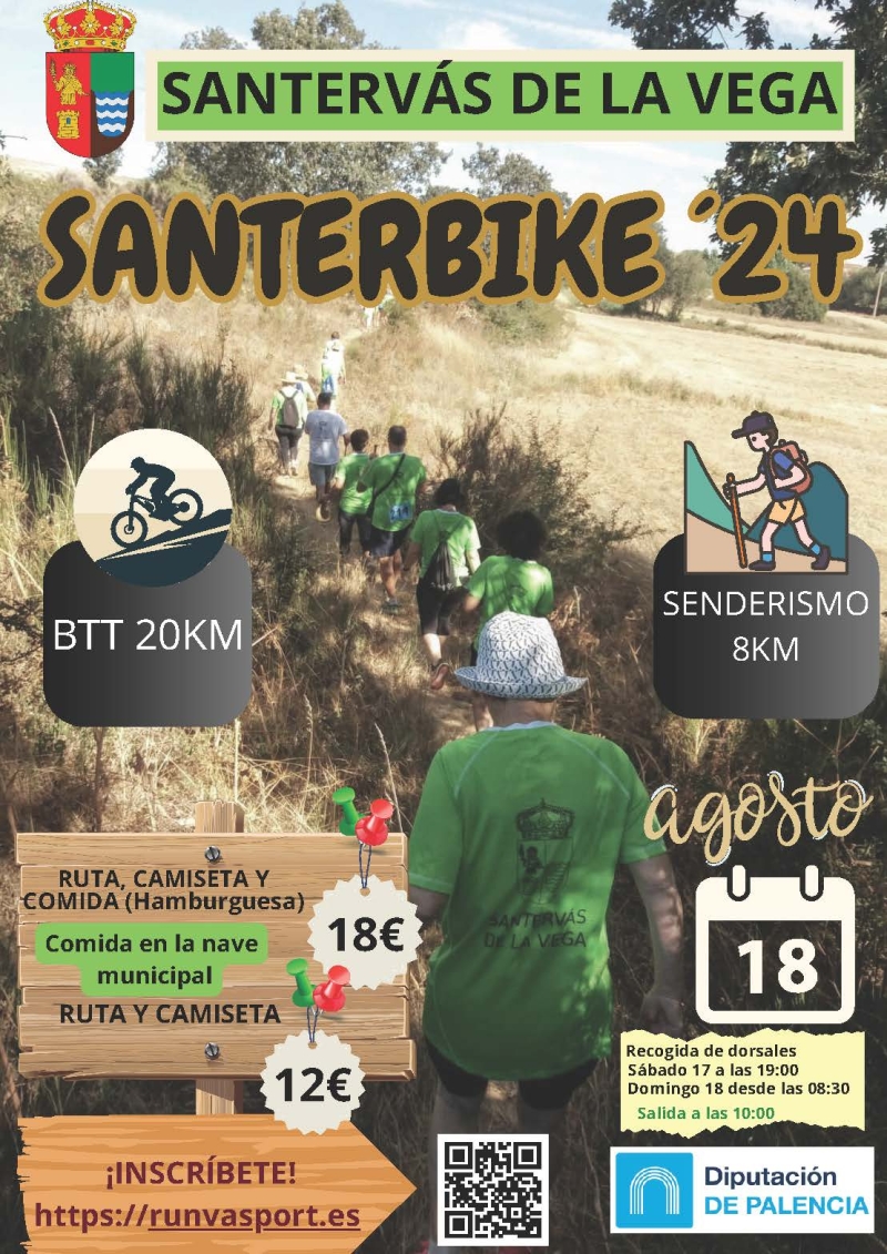 MARCHA BTT Y SENDERISMO SANTERVÁS DE LA VEGA - Inscríbete