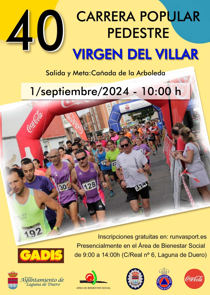 XL CARRERA POPULAR PEDESTRE VIRGEN DEL VILLAR - Inscreva-se