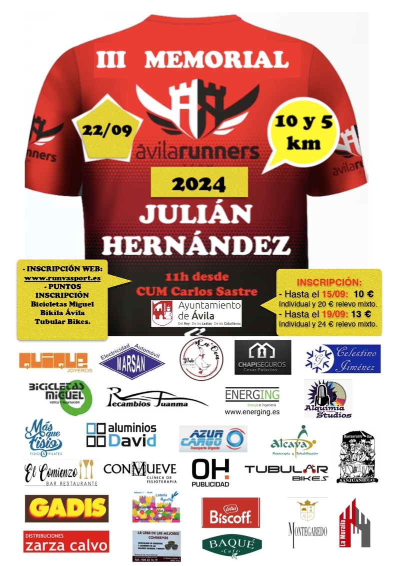 III MEMORIAL JULIÁN HERNÁNDEZ - Inskriba zaitez