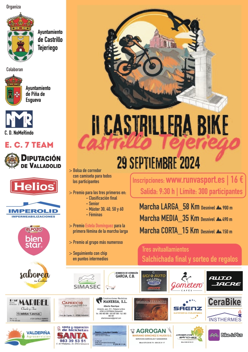 II MARCHA BTT CASTRILLERA BIKE - Inscríbete