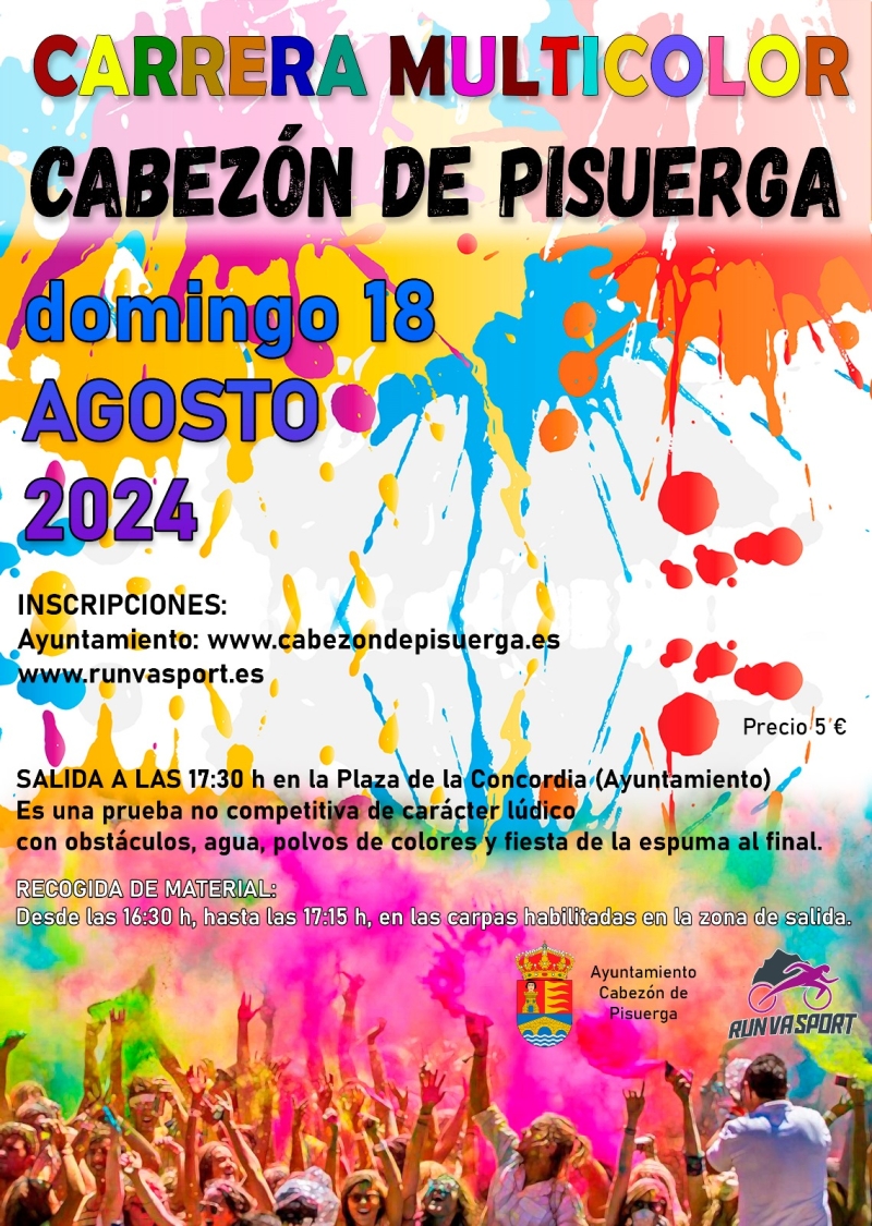 CARRERA MULTICOLOR CABEZÓN DE PISUERGA 2024 - Inscríbete