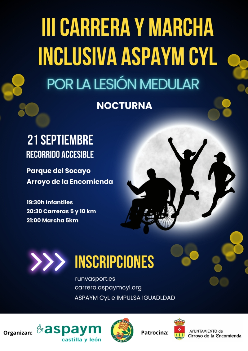 III CARRERA INCLUSIVA DE ASPAYM CYL POR LA LESIÓN MEDULAR - Inscríbete