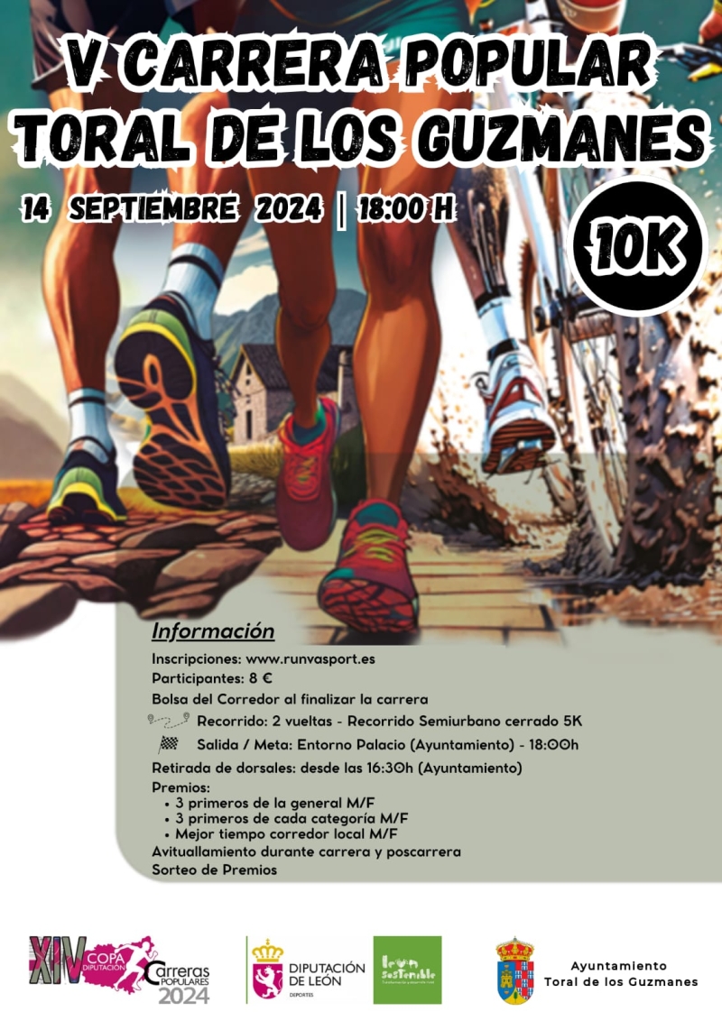 V CARRERA POPULAR TORAL DE LOS GUZMANES - Inskriba zaitez