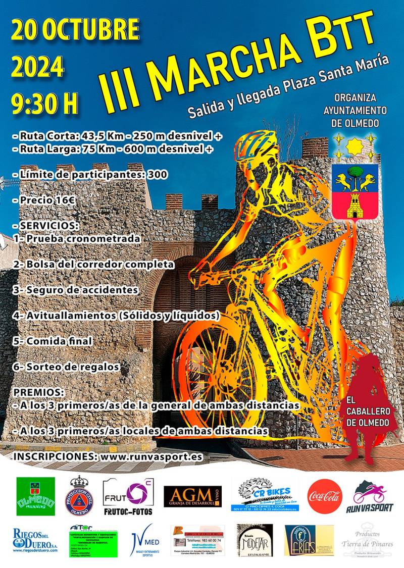 III MARCHA BTT EL CABALLERO DE OLMEDO - Inscríbete