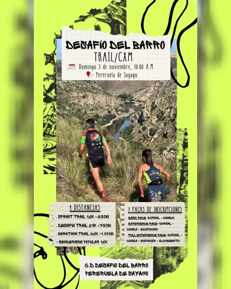 III TRAIL DESAFÍO DEL BARRO PERERUELA - Inscríbete