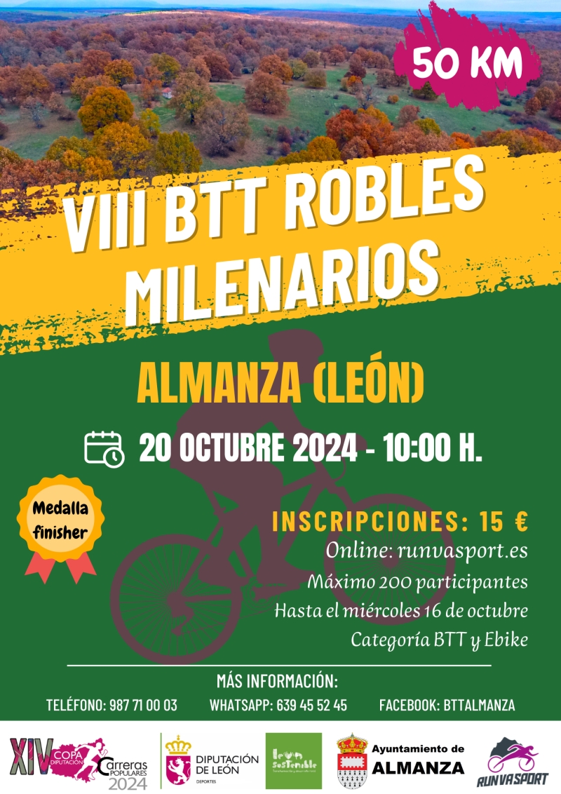 VIII BTT ROBLES MILENARIOS DE ALMANZA - Inscríbete