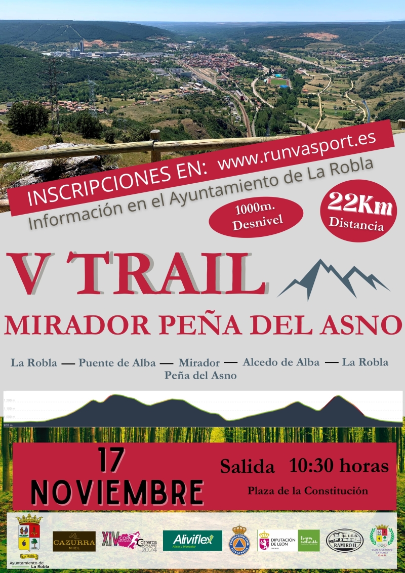 V TRAIL DE MONTAÑA PEÑA DEL ASNO 2024 - Inscríbete