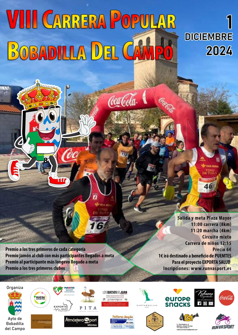 8ªCARRERA POPULAR BOBADILLA DEL CAMPO  - Inscríbete