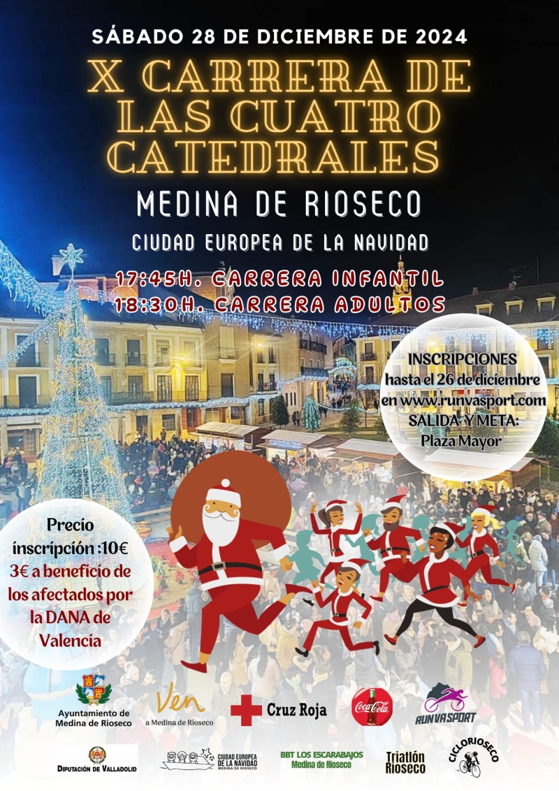 X CARRERA DE LAS CUATRO CATEDRALES MEDINA DE RIOSECO  - Inscríbete