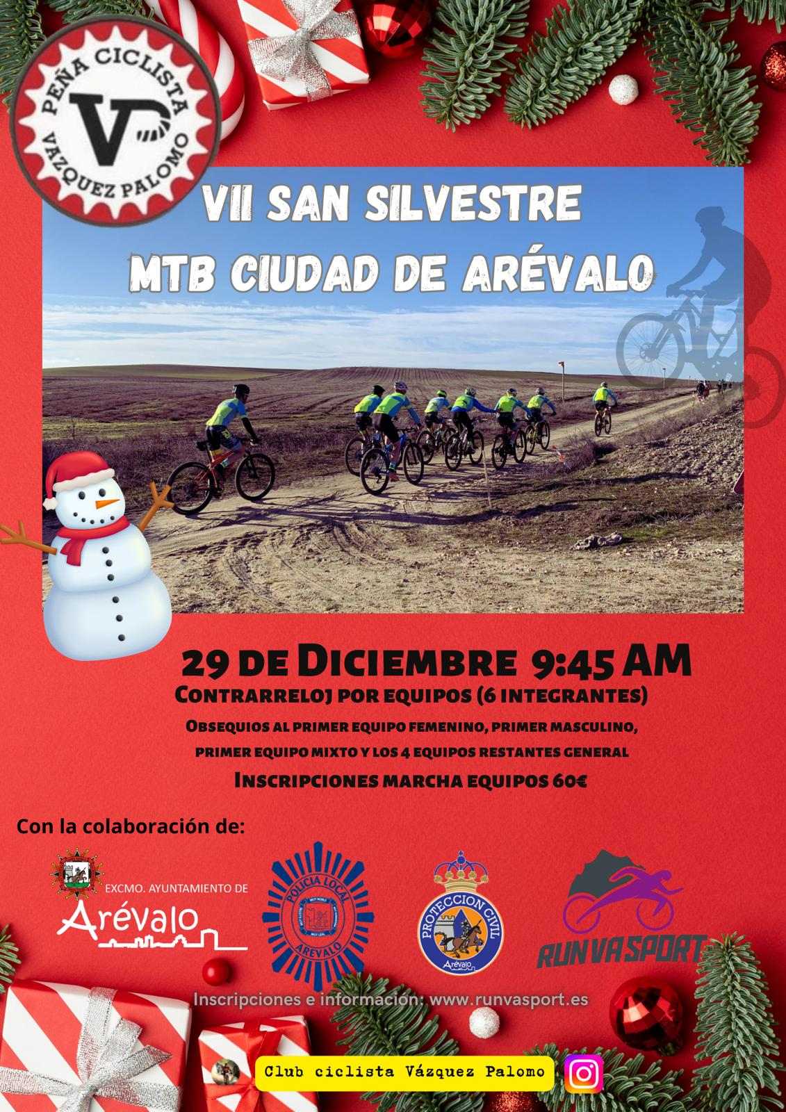 VII SAN SILVESTRE CIUDAD DE AREVALO MTB  - Inscríbete