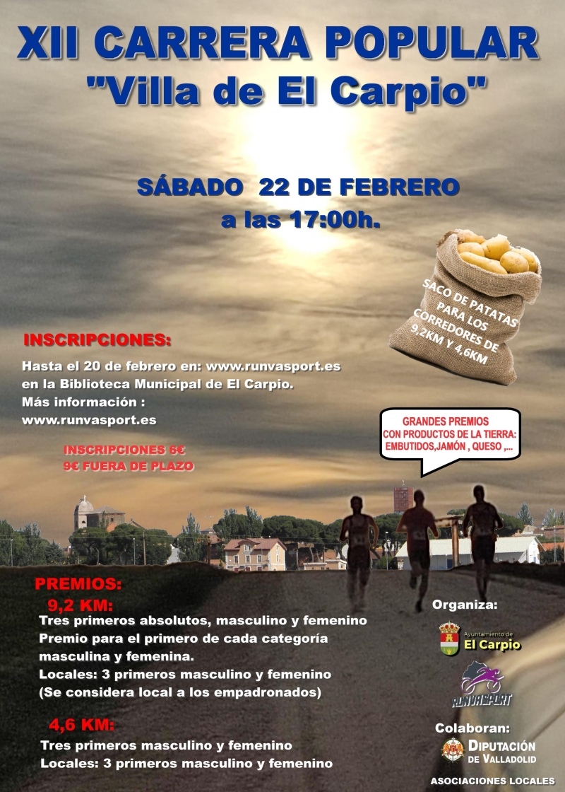 XII CARRERA POPULAR EL CARPIO - Inscríbete