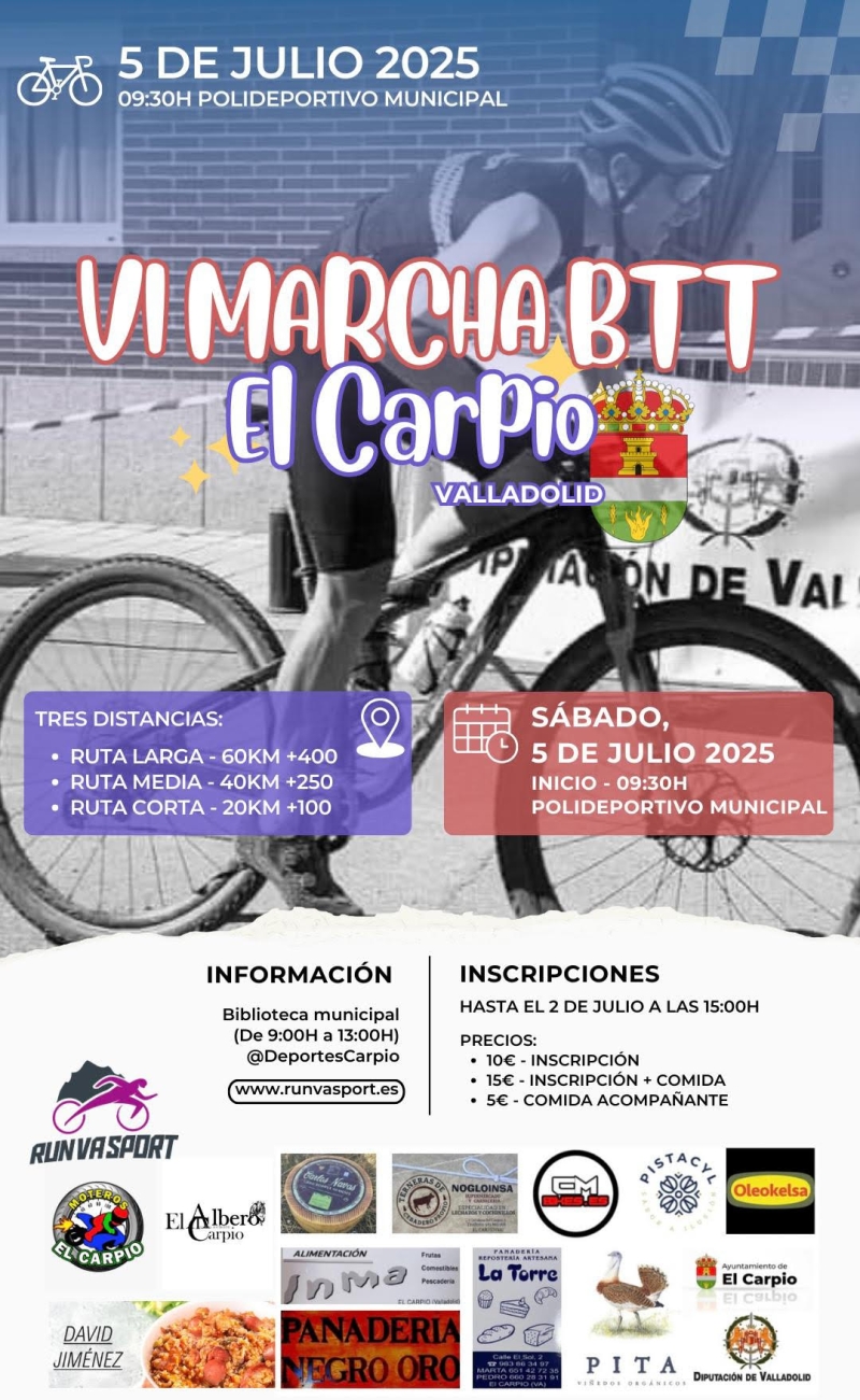 VI MARCHA BTT CARPIO - Inscríbete