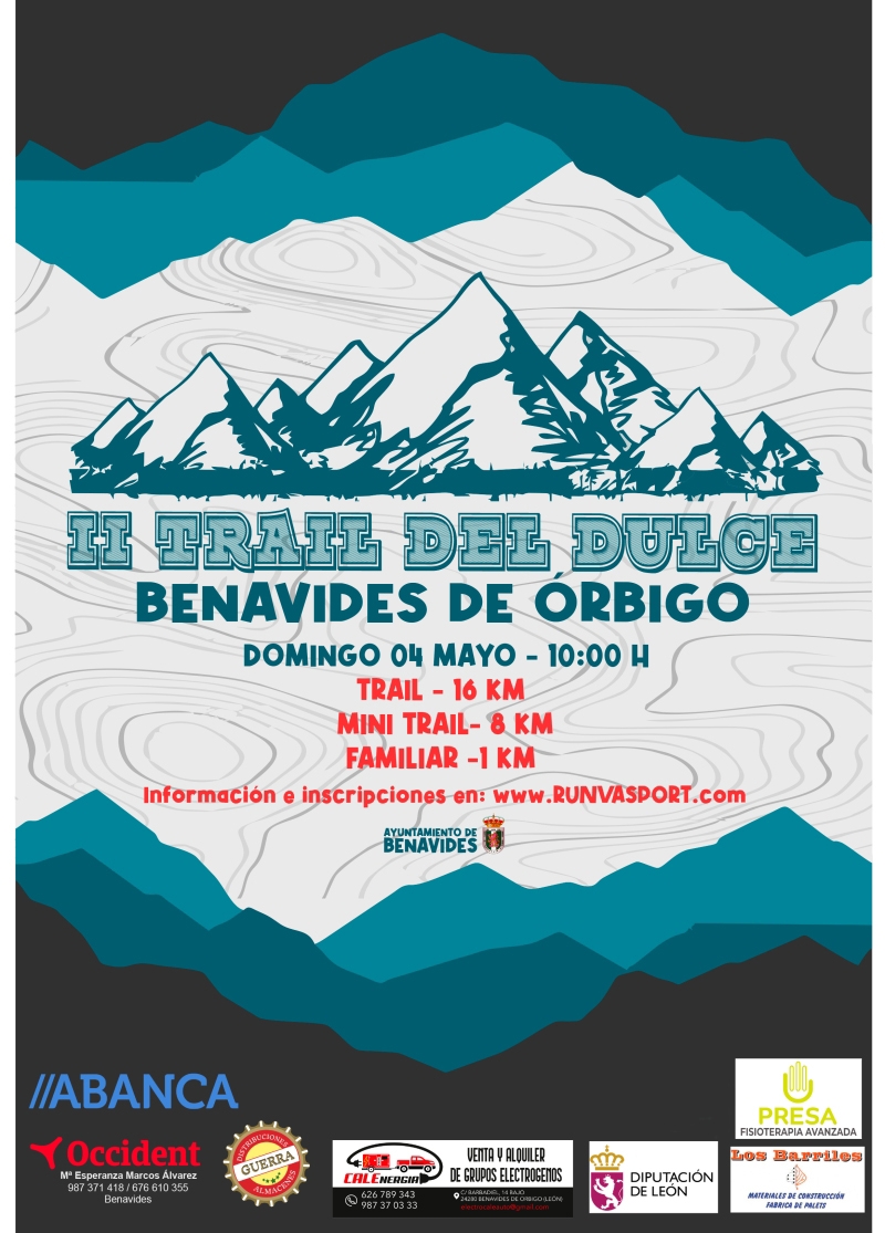 II TRAIL DEL DULCE Y VII 8KM DULCES - Inscríbete