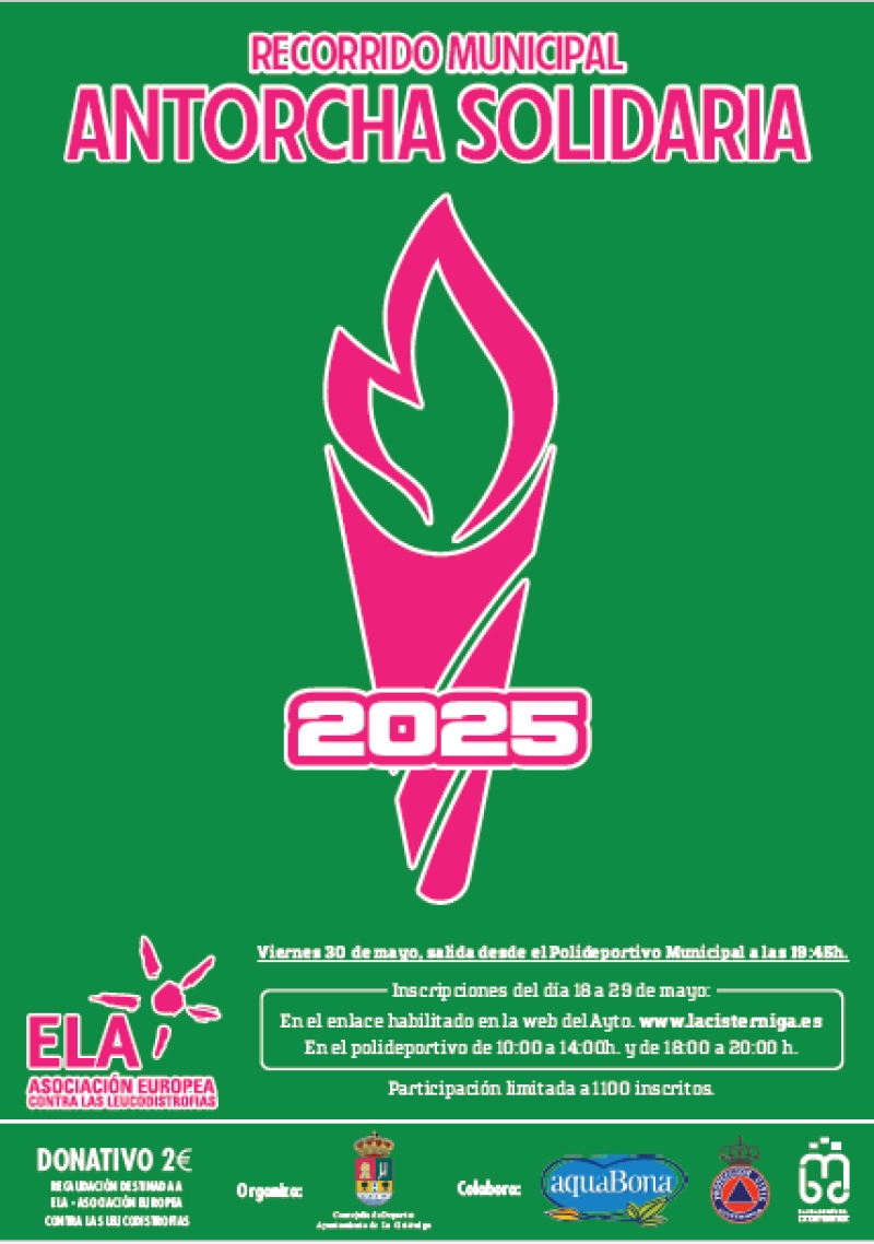 ANTORCHA SOLIDARIA 2025 LA CISTERNIGA  - Inscríbete