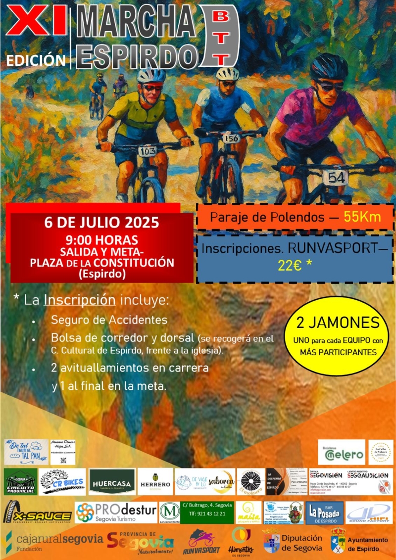 XI MARCHA BTT ESPIRDO 2025 PARAJE DE POLENDOS - Inscríbete