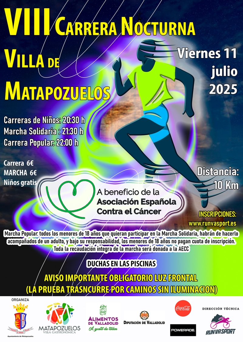 VIII CARRERA NOCTURNA VILLA DE MATAPOZUELOS - Inscríbete