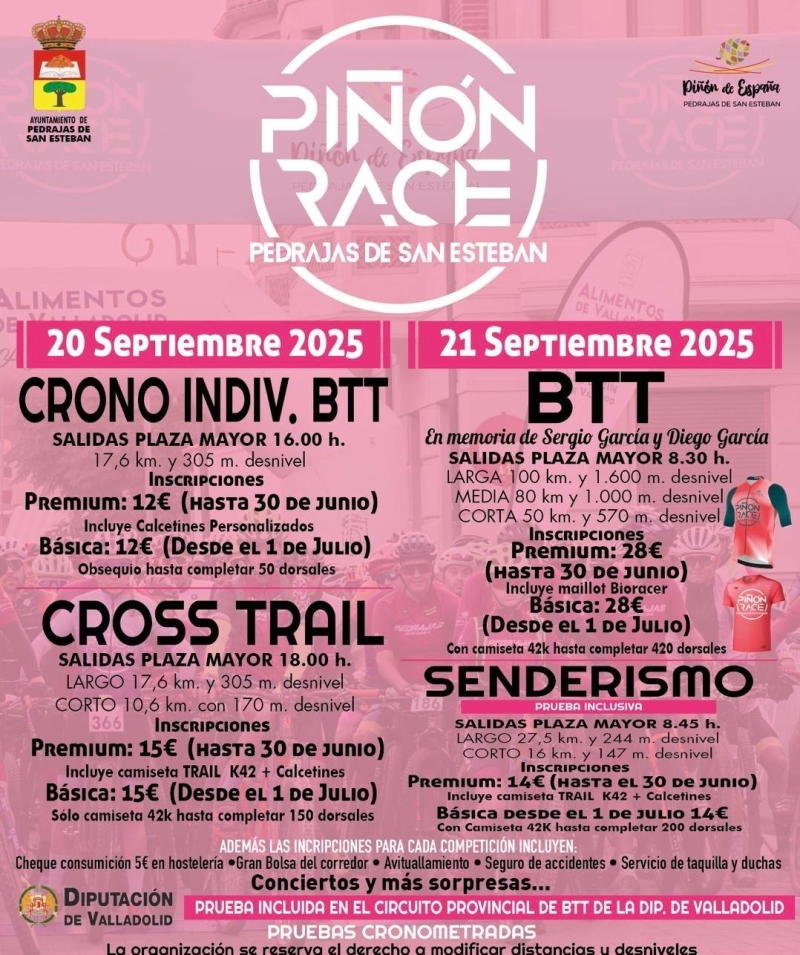 CRONO BTT  PIÑON RACE EN MEMORIA DE SERGIO Y DIEGO GARCÍA - Inscríbete