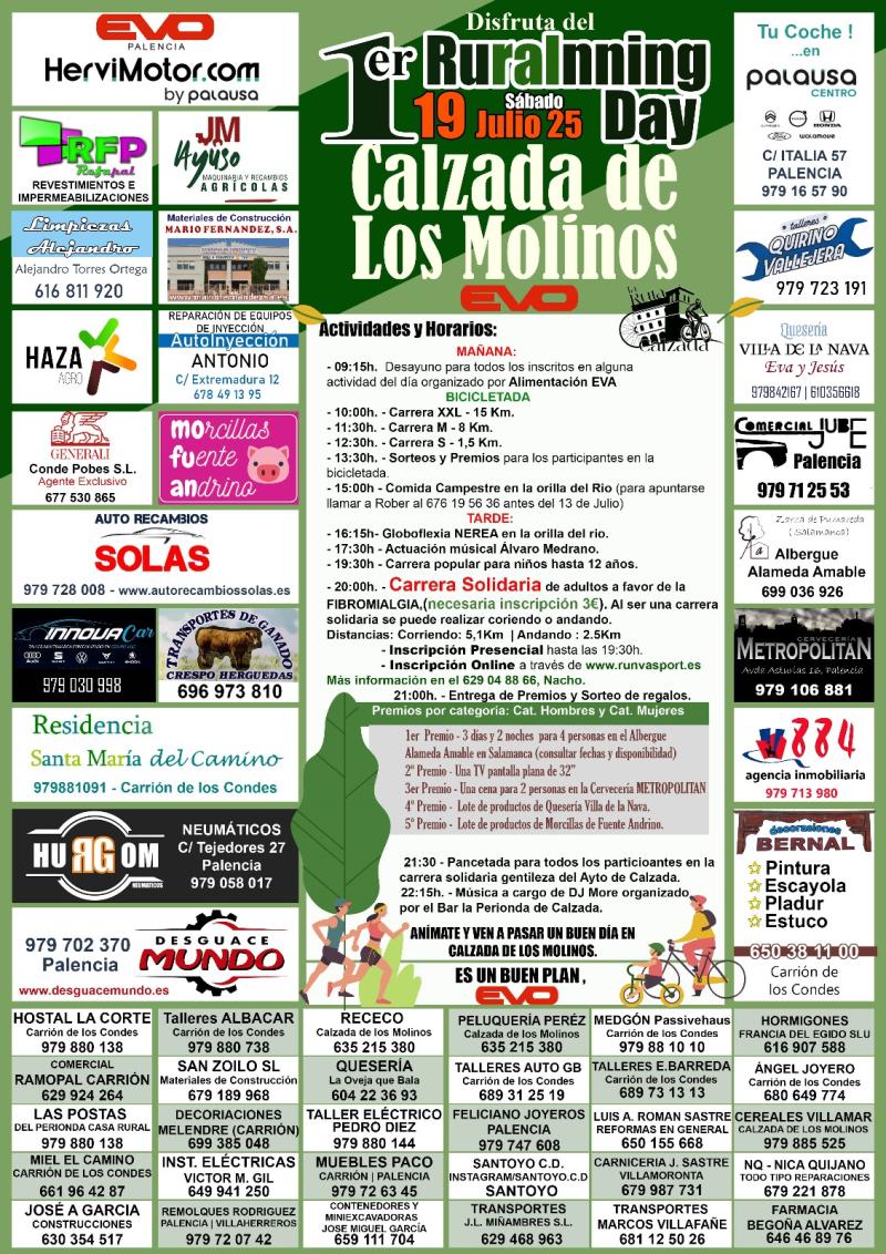 I CARRERA SOLIDARIA A FAVOR DE LA FIBROMIALGIA  CALZADA DE LOS MOLINOS - Inscríbete