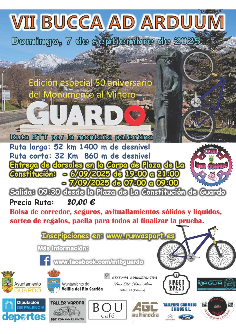 VII RUTA BUCCA AD ARDUUM - Inscríbete