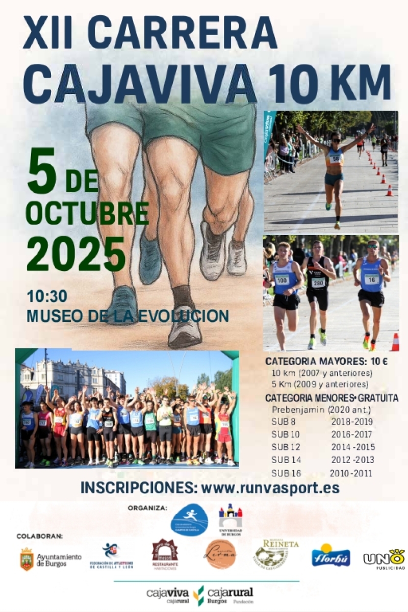 XII CARRERA 10 KM CAJAVIVA - Inscríbete