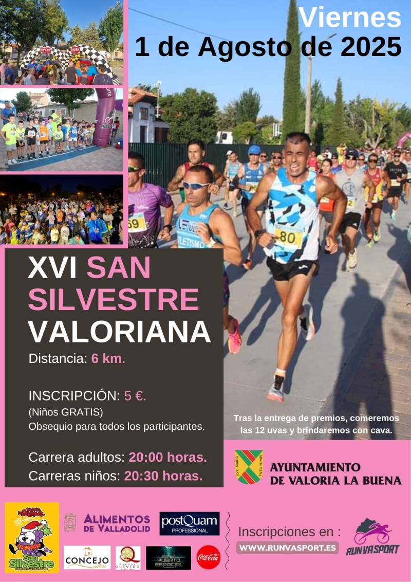 XVI CARRERA POPULAR SAN SILVESTRE VALORIANA - Inscríbete