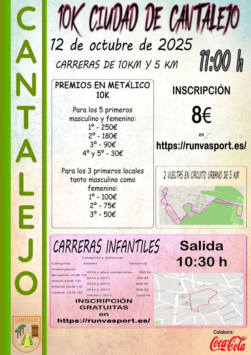 10 K CIUDAD DE CANTALEJO 2025 - Inscríbete