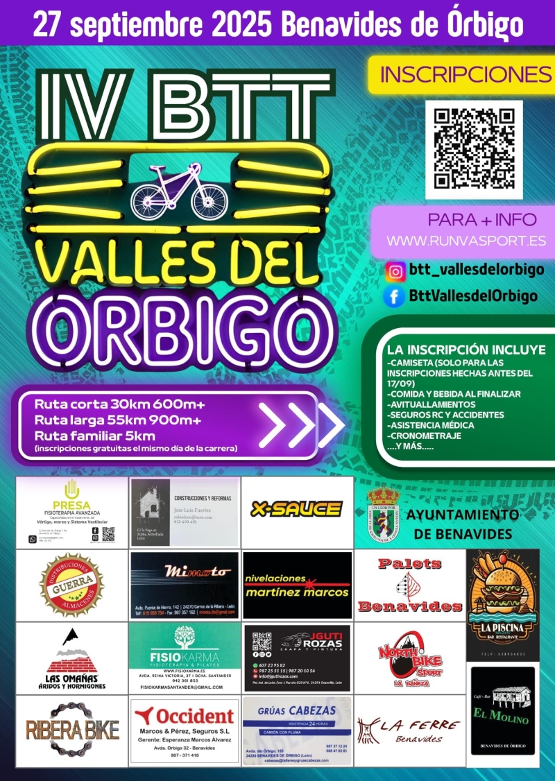 IV BTT VALLES DE ÓRBIGO - Inscríbete