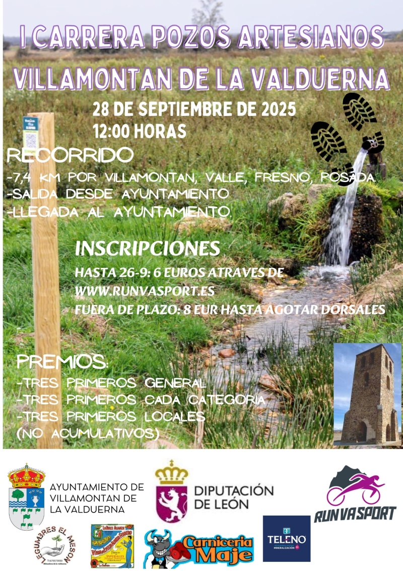 I CARRERA POZOS ARTESIANOS - Inscríbete
