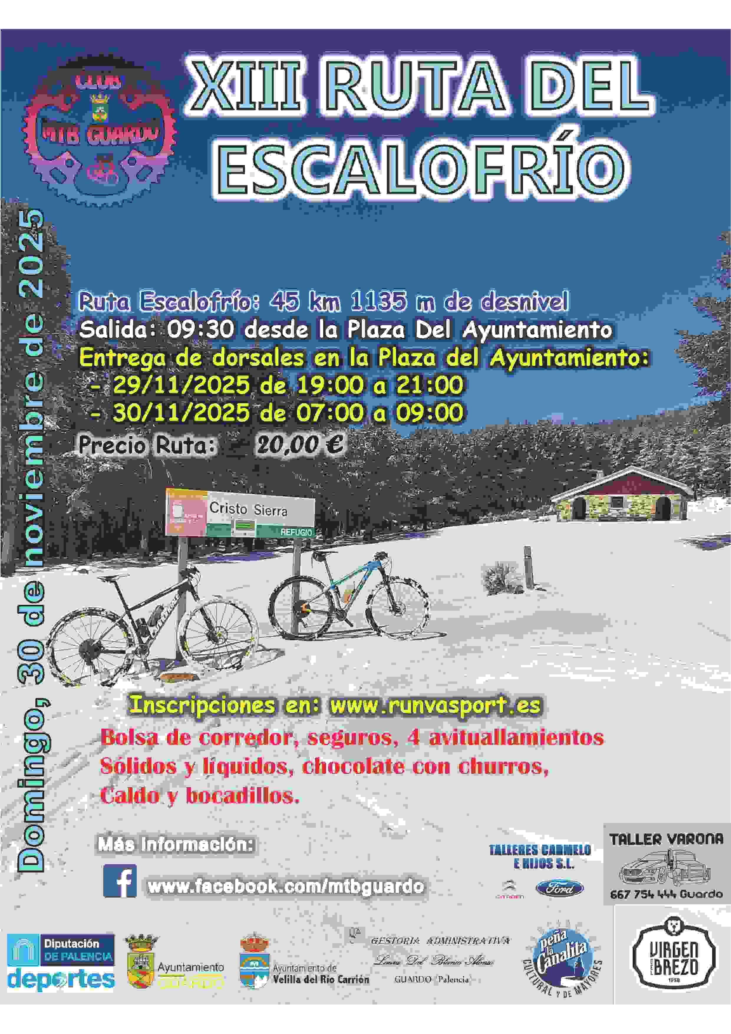 XIII RUTA DEL ESCALOFRIO GUARDO - Inscríbete