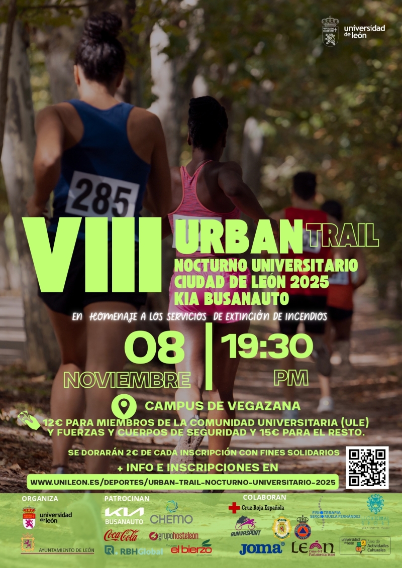 VIII URBAN TRAIL NOCTURNO UNIVERSITARIO CIUDAD DE LEÓN KIA BUSANAUTO - Inscríbete