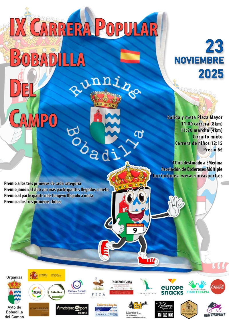 9ª CARRERA POPULAR BOBADILLA DEL CAMPO - Inscríbete