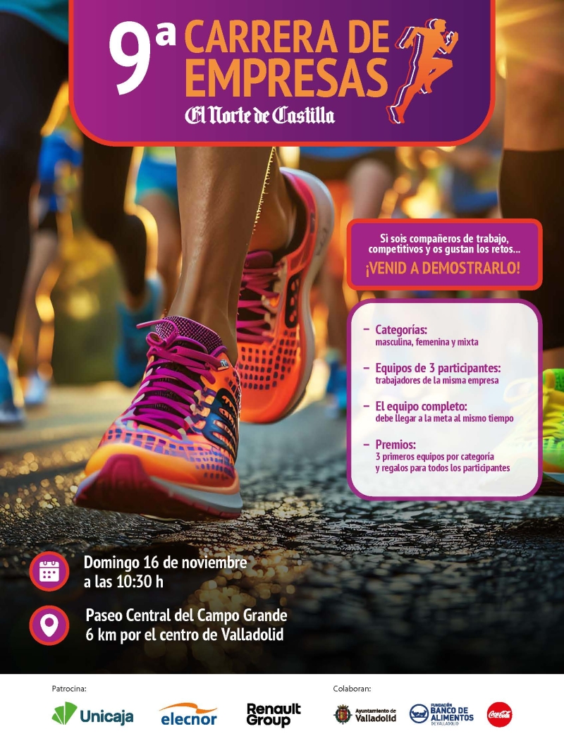 9ª CARRERA DE LAS EMPRESAS EL NORTE DE CASTILLA - Inscríbete