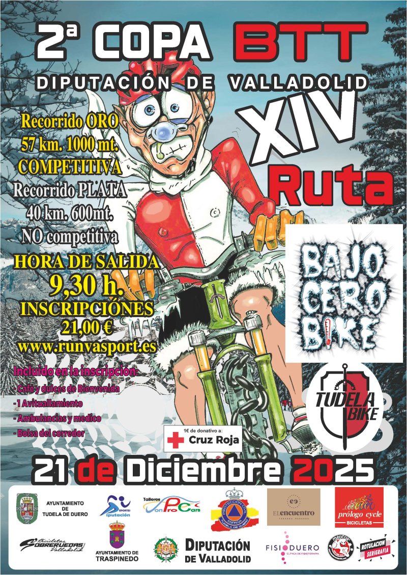XIV MARCHA BAJOCERO BIKE - 2ª COPA DIPUTACIÓN DE VALLADOLID  - Inscríbete