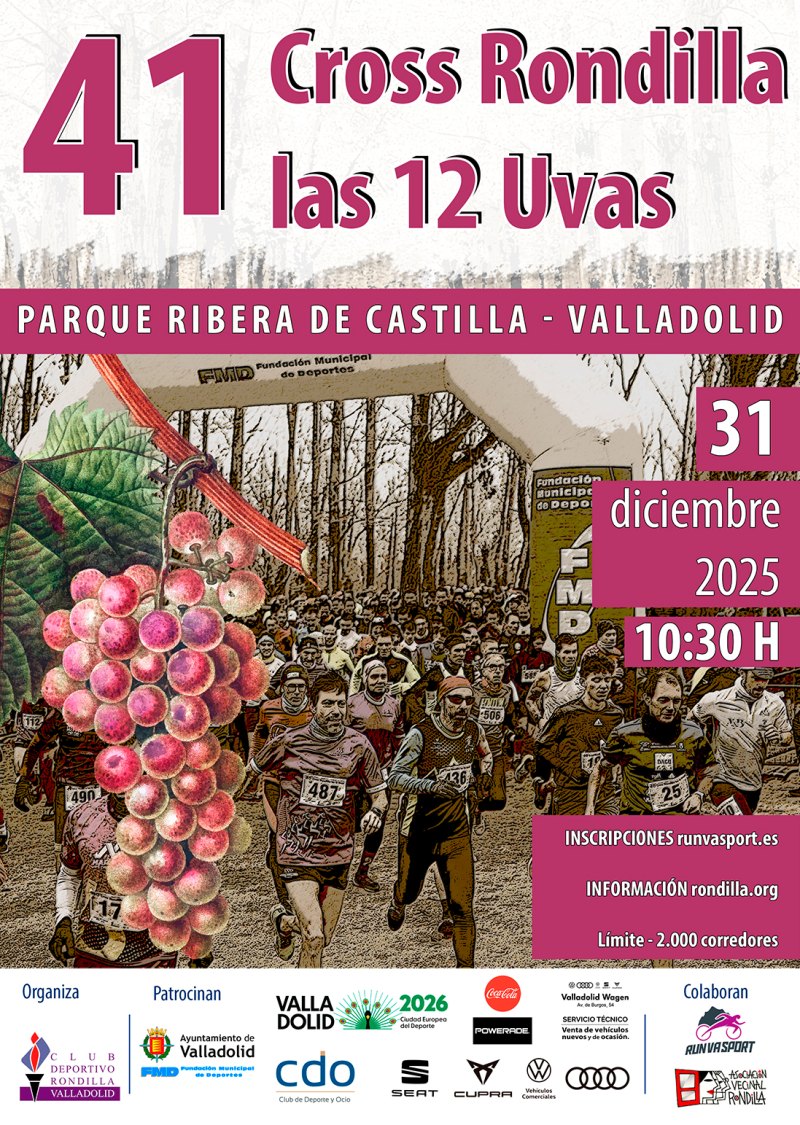 41º CROSS RONDILLA “LAS 12 UVAS”  - Inscríbete